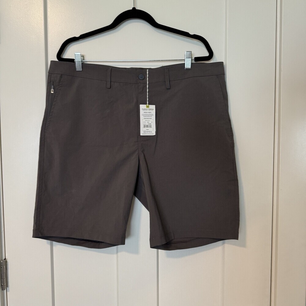 Tasc Motion Shorts Men’s‎ Size 38 Granite 9in Inseam Performance Bamboo Blend